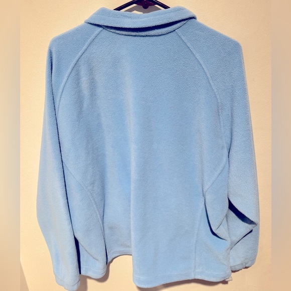 Women’s Columbia Full Zip Powder Blue Fleece Sweater XXL - Picture 4 of 4